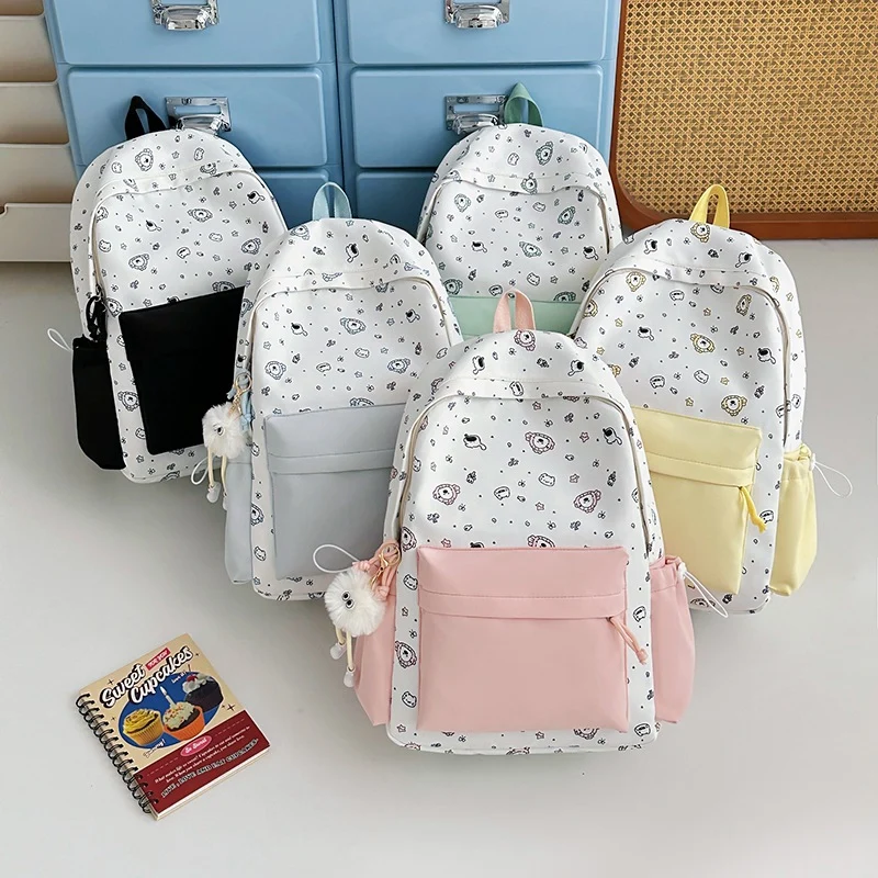 Verspielter Bunny Ohren Bedruckter Rucksack Karnz