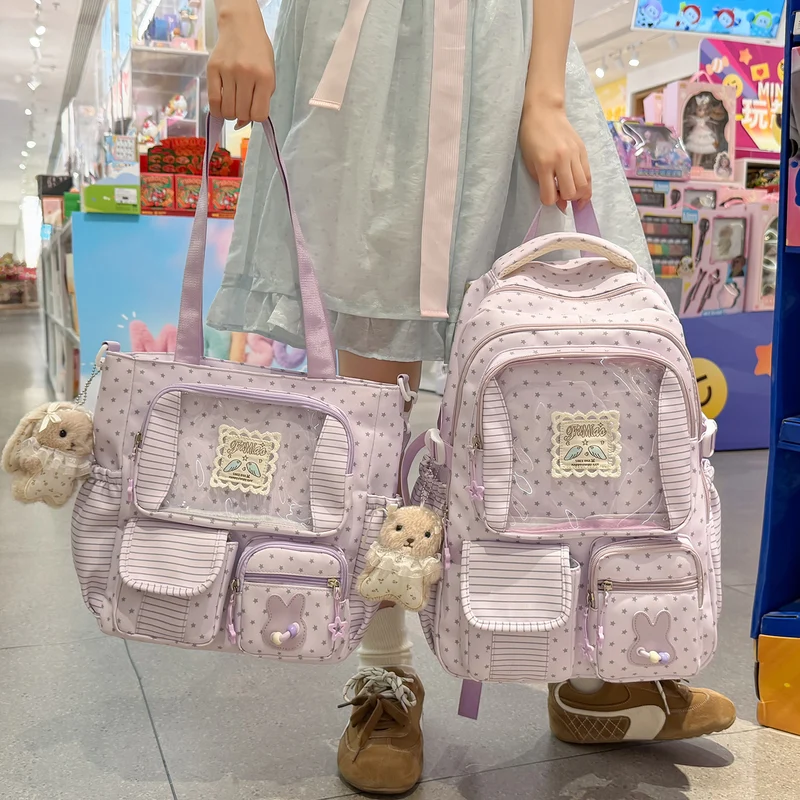 Verspielter Bunny Ohr Schulrucksack Karnz