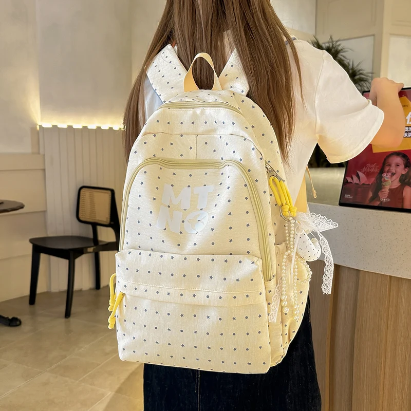 Stilvolle gepunktete Druck-Rucksack Karnz