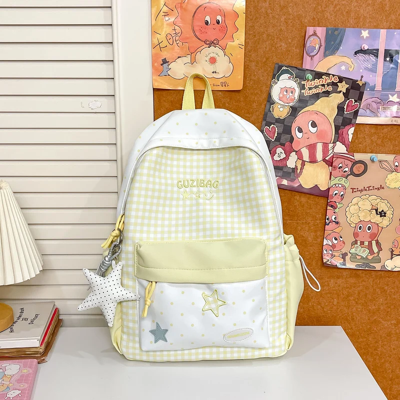 Charmanter Karomuster-Rucksack Karnz