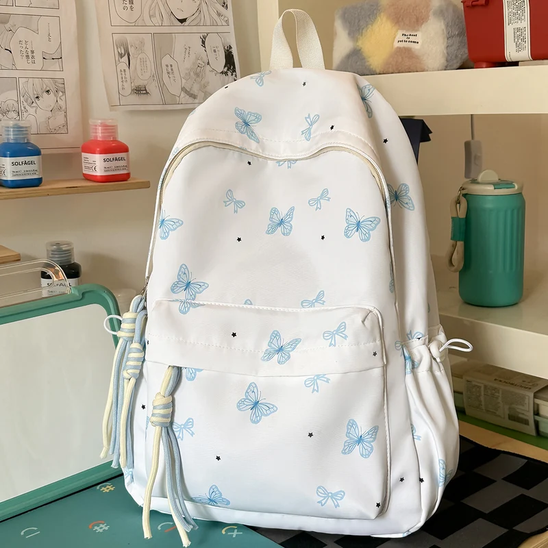 Charming Butterfly Print Freizeit Rucksack Karnz
