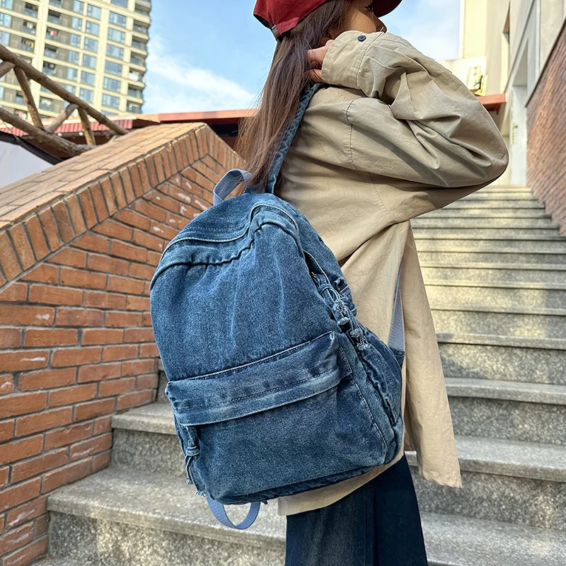 Lässiger Denim-Rucksack Karnz 1791204530