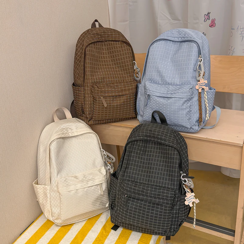 Casual Karierter Rucksack Karnz