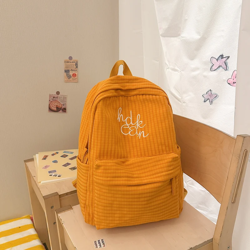 Lässiger kariert gemusterter Rucksack Karnz