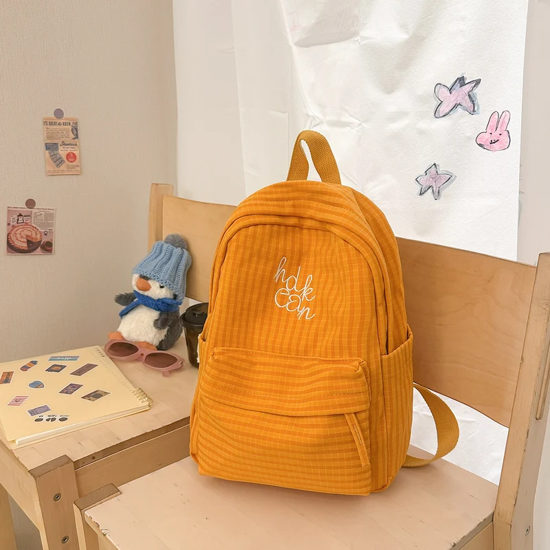 Lässiger kariert gemusterter Rucksack Karnz