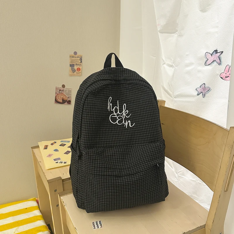 Lässiger kariert gemusterter Rucksack Karnz