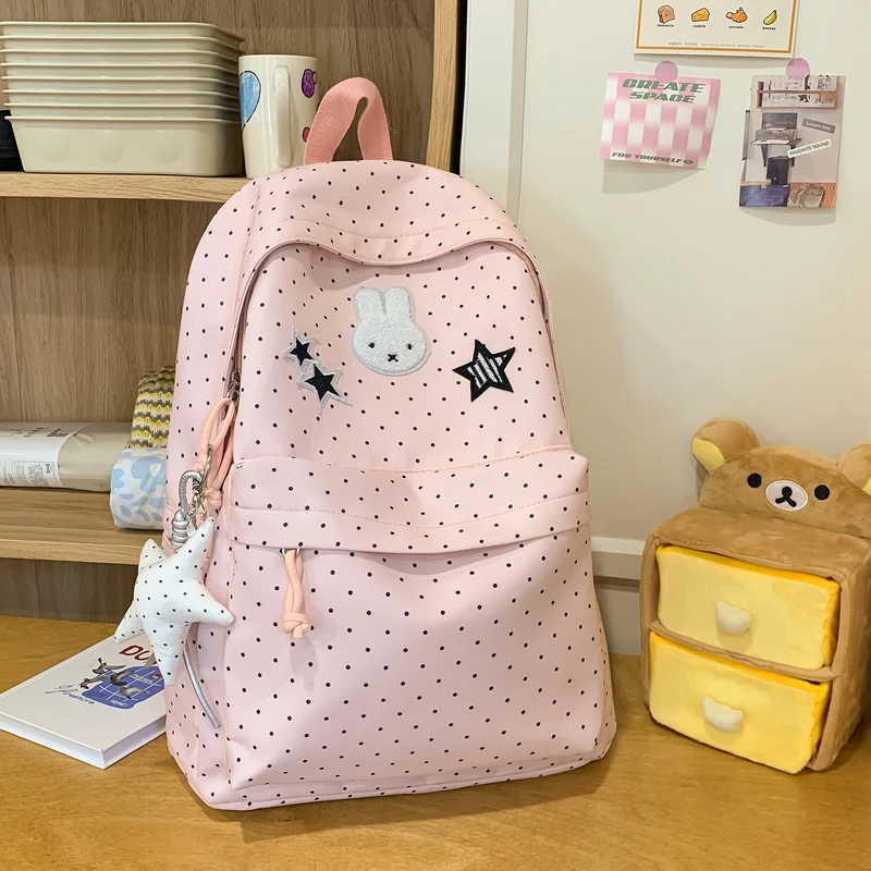 Verspielt Bunny und Sternen-Themen Rucksack Karnz