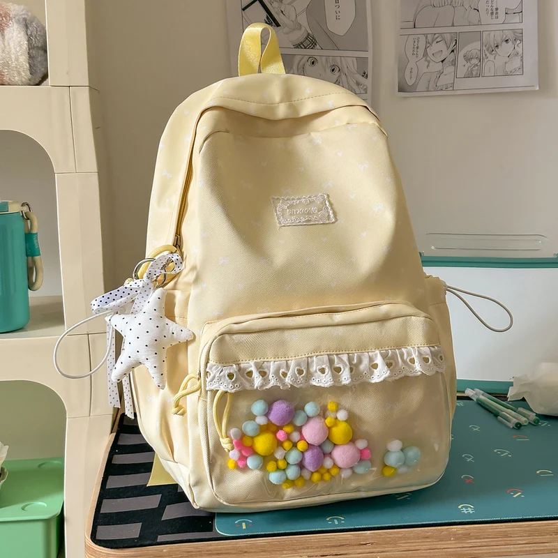 Verspielt mit Schleifenverzierung Schulrucksack Karnz