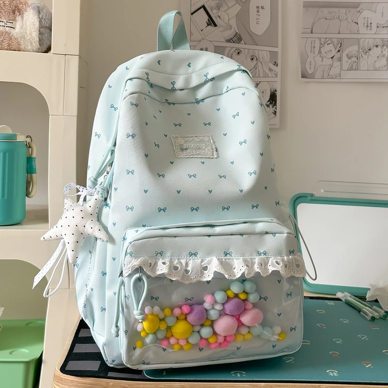 Verspielt mit Schleifenverzierung Schulrucksack Karnz