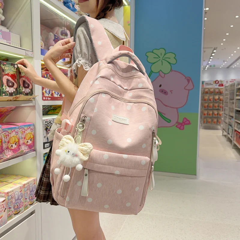 Stylische gepunktete Rucksack Karnz