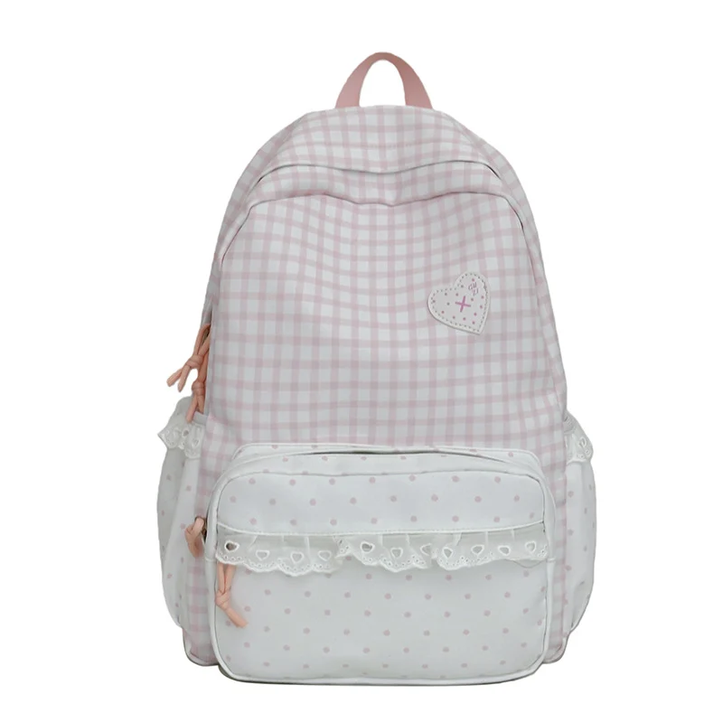 Stylisher Gingham-Muster Rucksack Karnz
