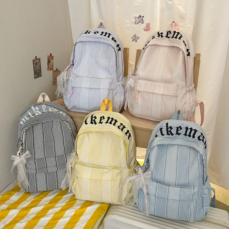 Stylische Karierte Rucksack Karnz