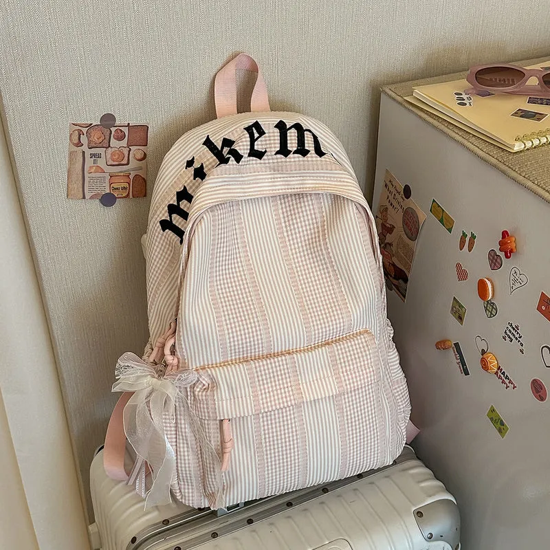 Stylische Karierte Rucksack Karnz