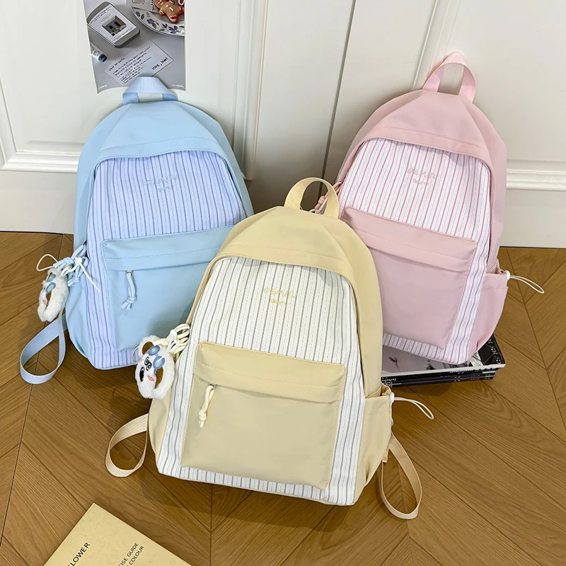 Lässiger Streifenmuster-Rucksack Karnz