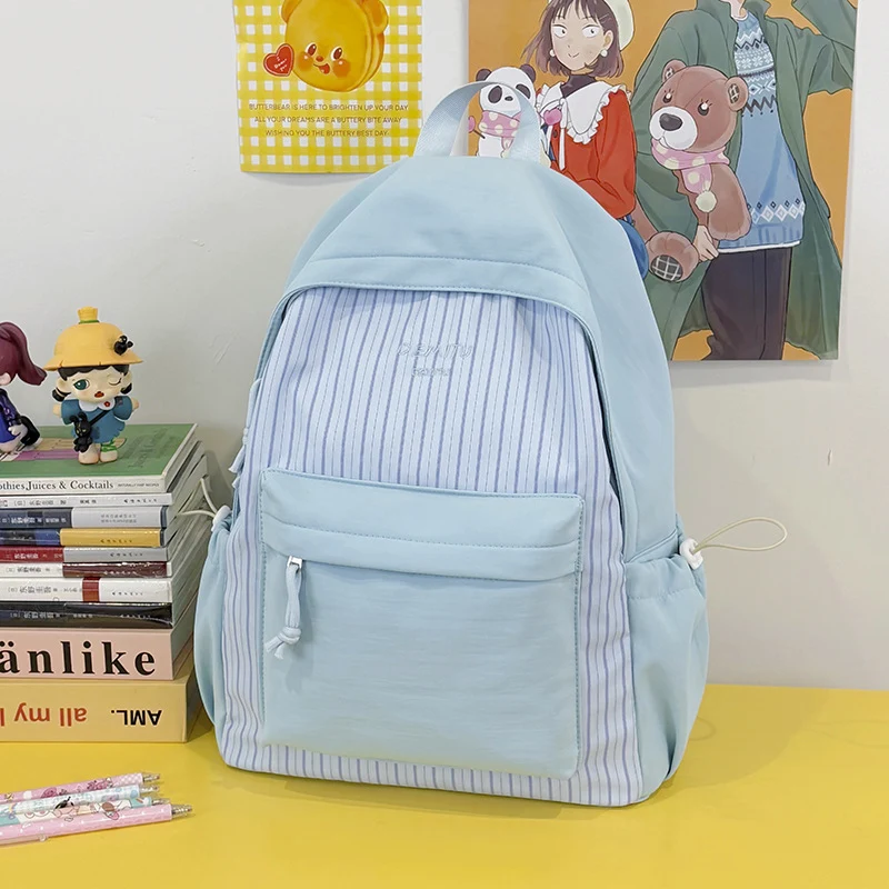 Lässiger Streifenmuster-Rucksack Karnz