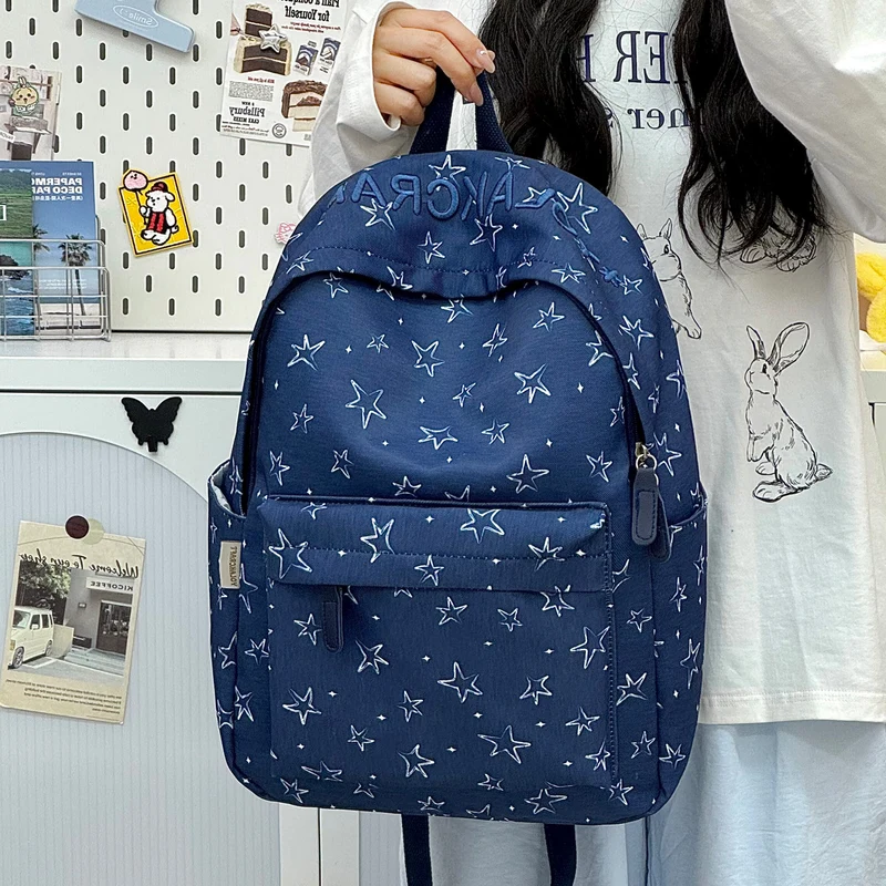 Lässig Alltags-Star-Print-Rucksack Karnz