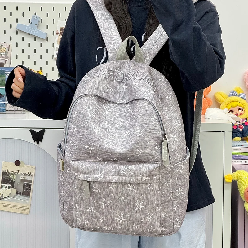 Lässig Alltags-Star-Print-Rucksack Karnz