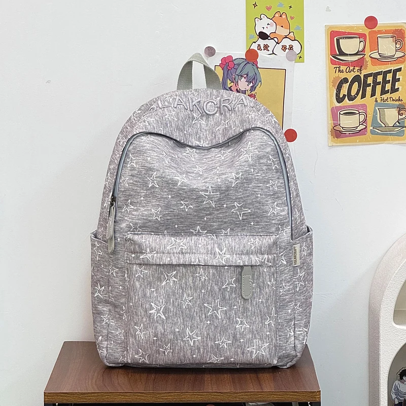 Lässig Alltags-Star-Print-Rucksack Karnz