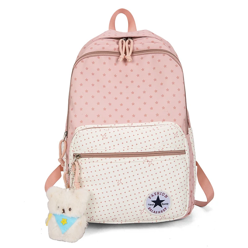 Verspielt Sternenmuster Schulrucksack Karnz
