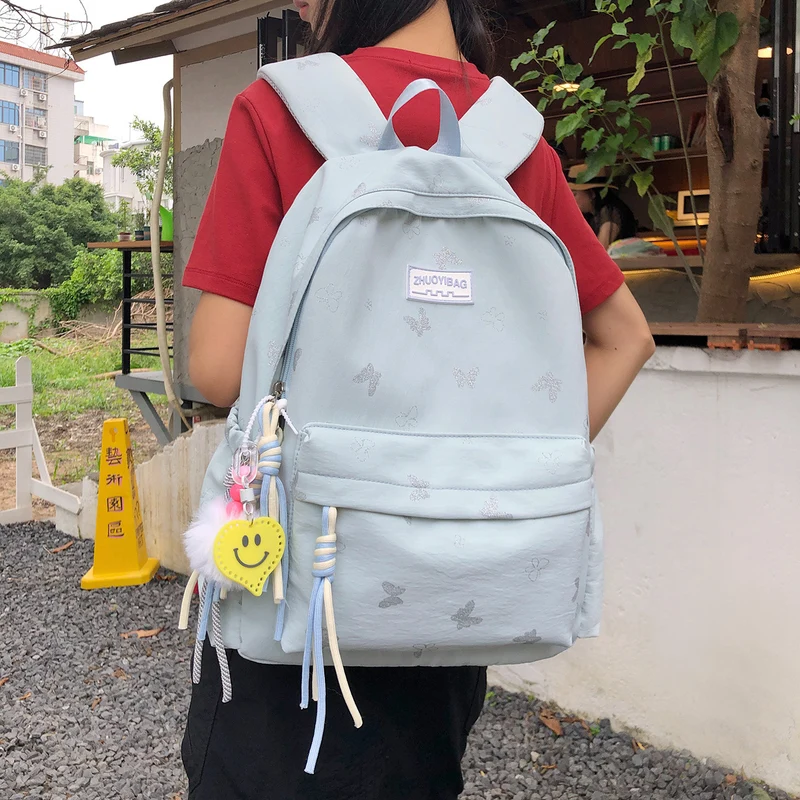 Schmetterlingsdruck Casual Rucksack Karnz