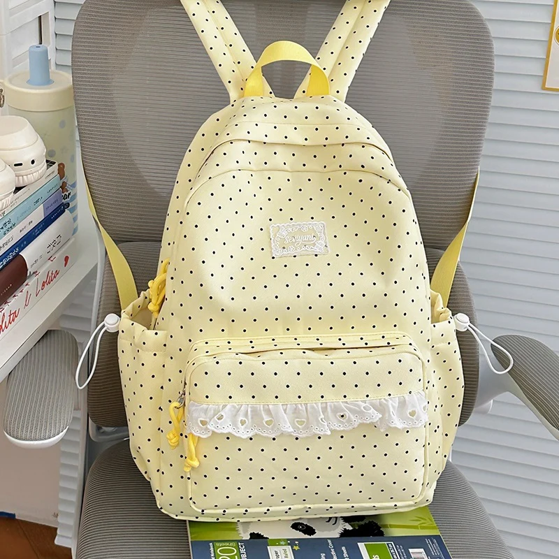 Verspielt gepunkteter Druck Rucksack Karnz