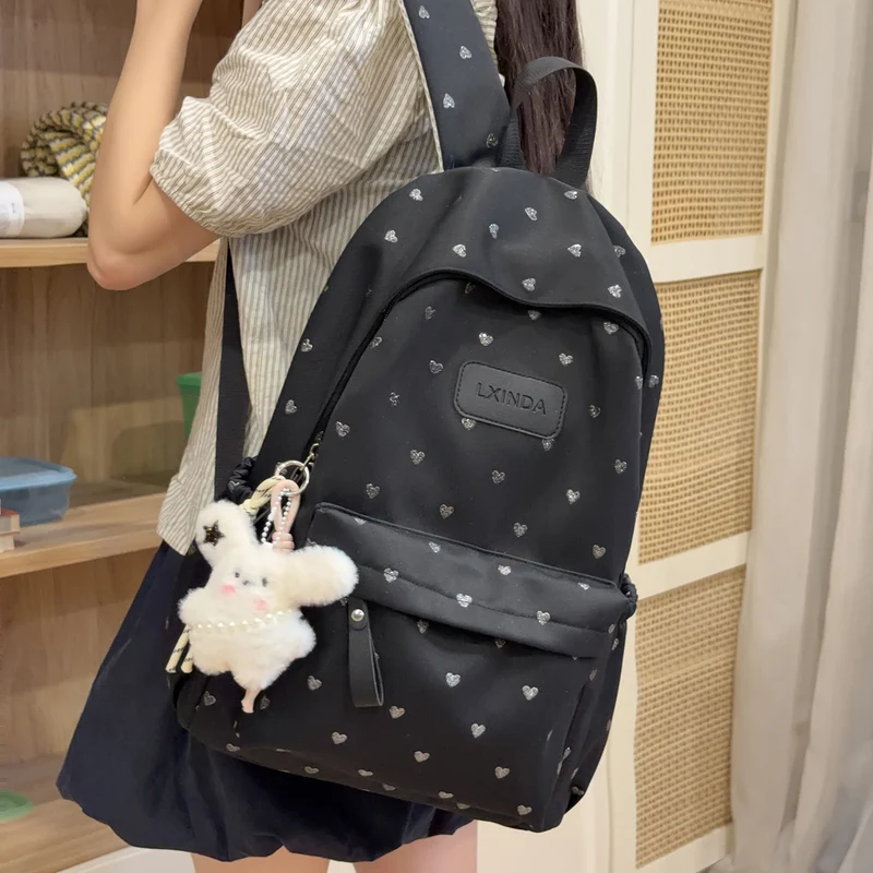 Fun Herz-Print Rucksack Karnz