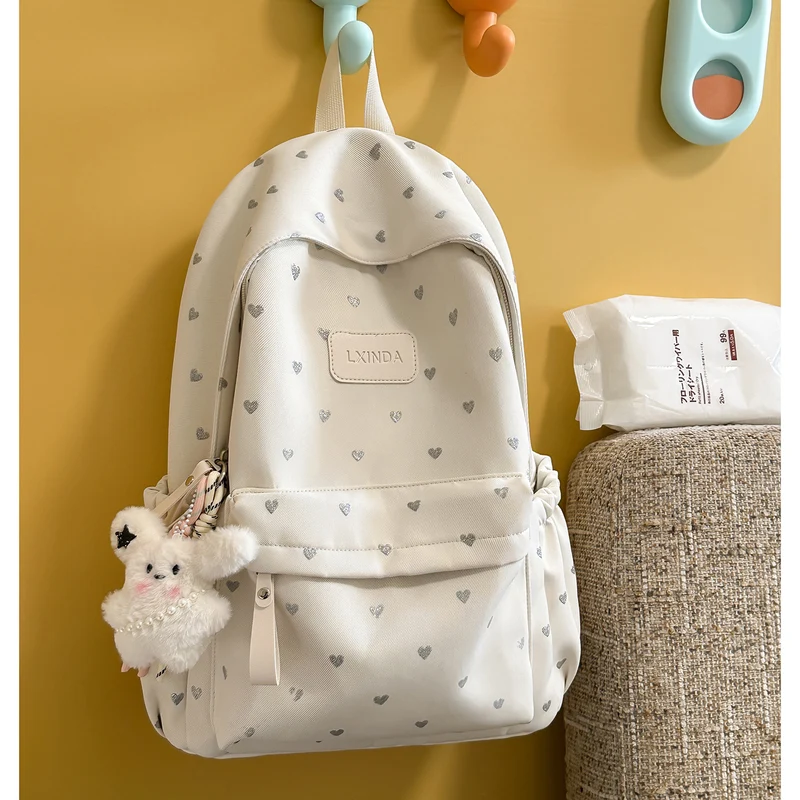 Fun Herz-Print Rucksack Karnz