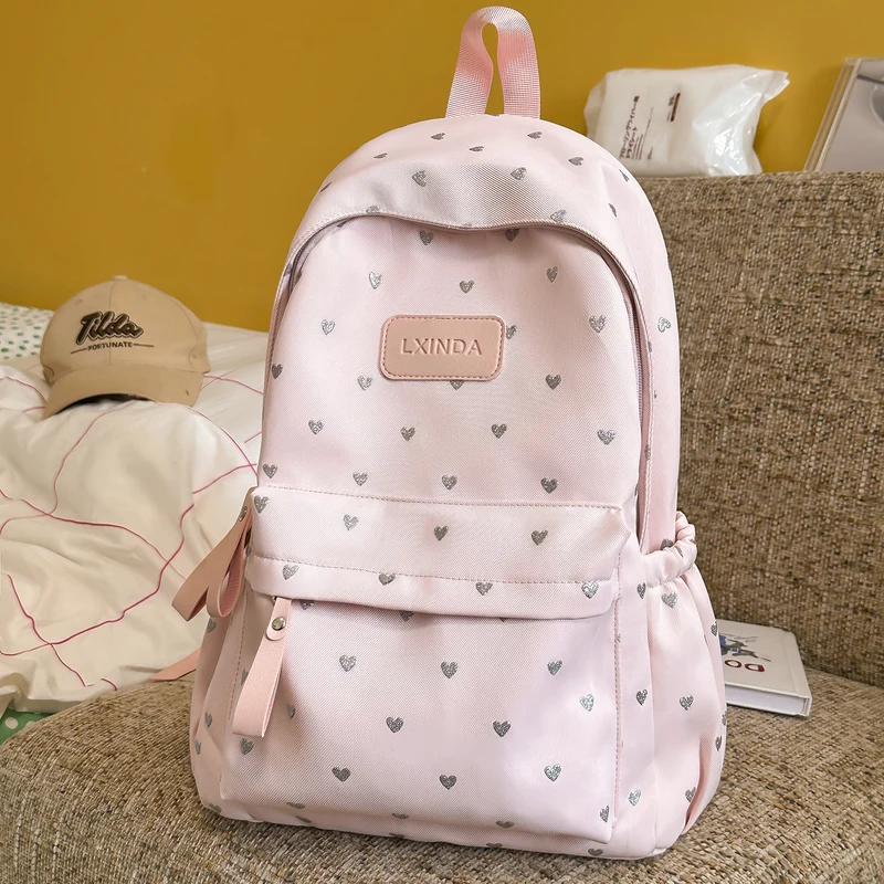 Fun Herz-Print Rucksack Karnz