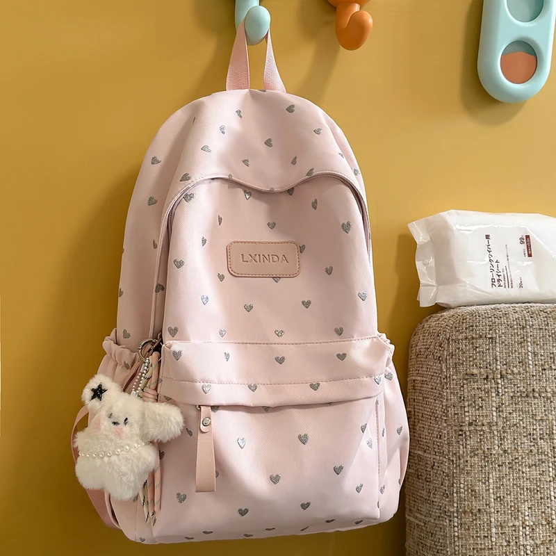 Fun Herz-Print Rucksack Karnz