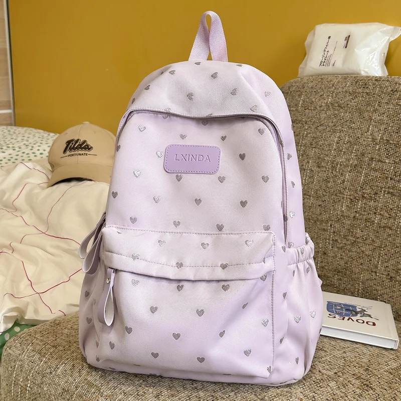 Fun Herz-Print Rucksack Karnz