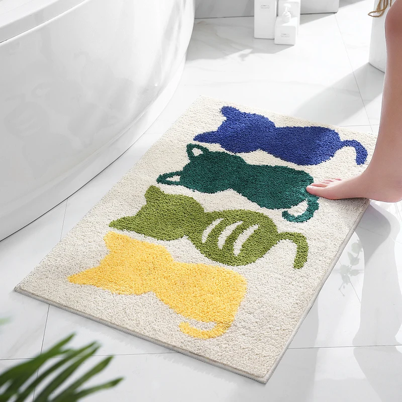 Kat-Themen weiche Badematte für das Badezimmer