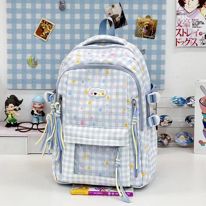Verspielter Grafik-Muster-Schulrucksack Karnz