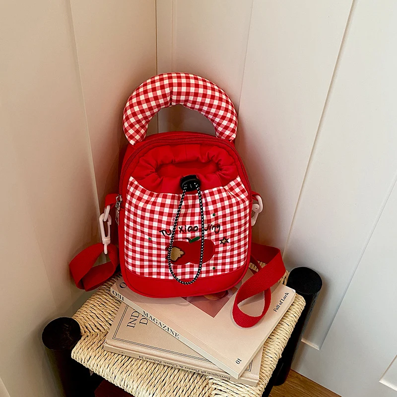 Verspielt Gingham Druck Mini Rucksack Karnz