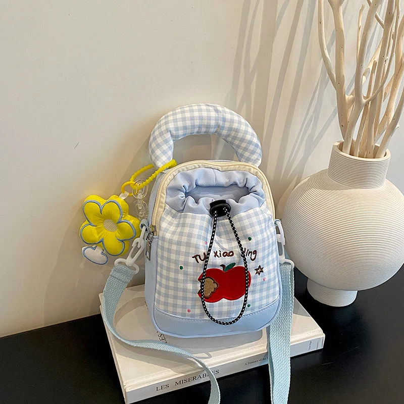 Verspielt Gingham Druck Mini Rucksack Karnz
