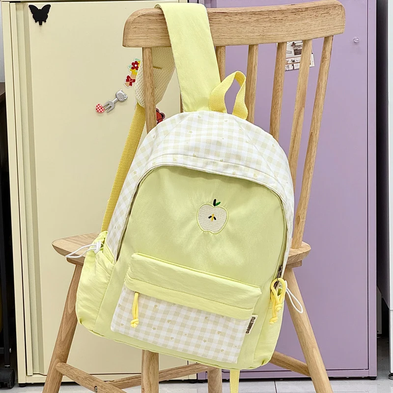 Verspielt Karomuster Rucksack Karnz