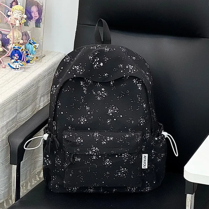 Verspielter Blütenprint Rucksack Karnz