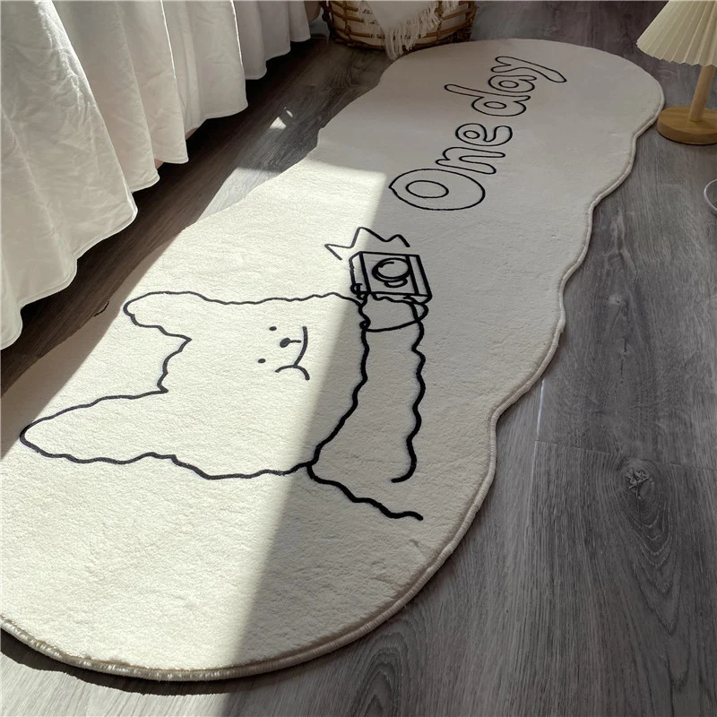 Spaßiges tierisches Teppichdesign