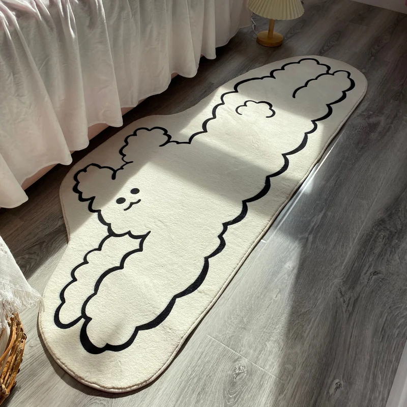 Spaßiges tierisches Teppichdesign