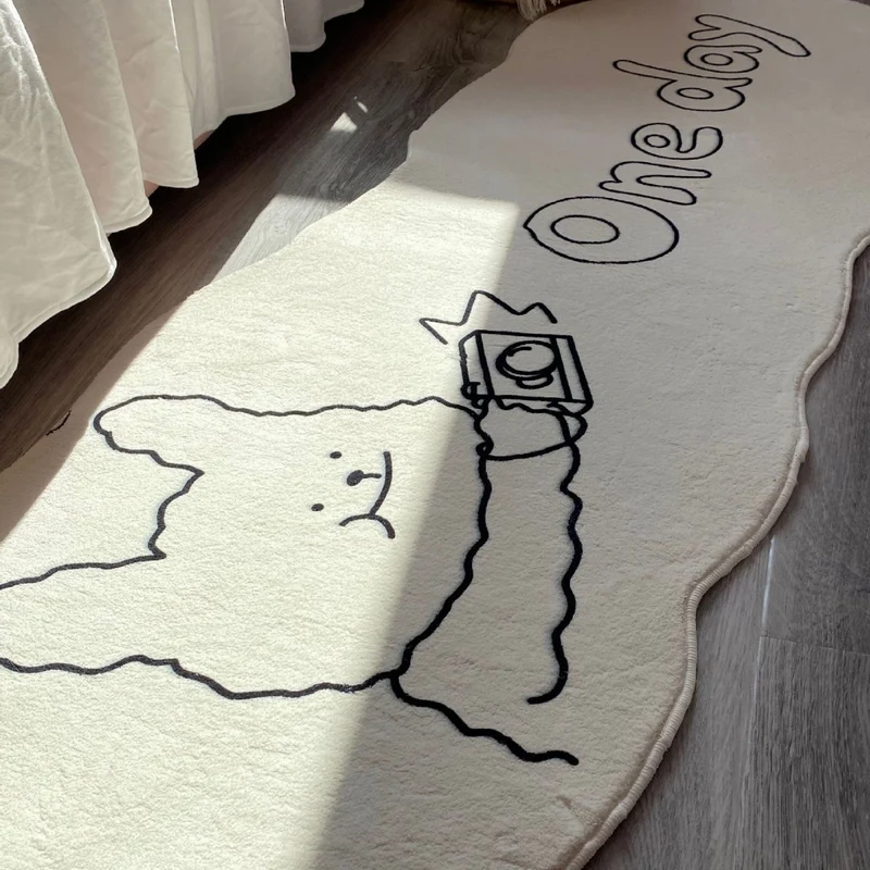 Spaßiges tierisches Teppichdesign