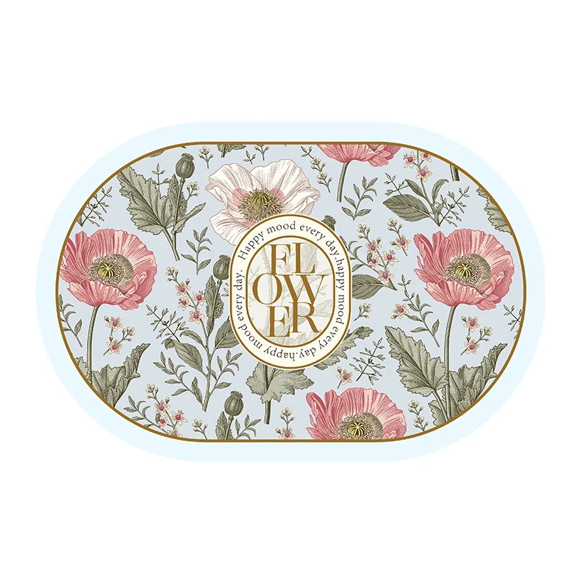 Blumenmuster dekorative Bereichsmatte