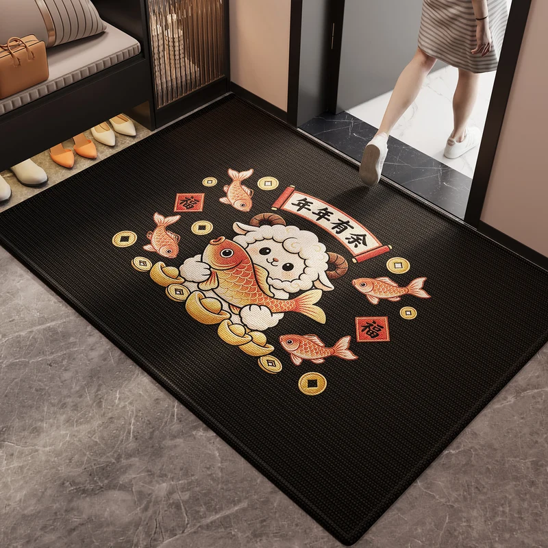 Verspielt tierisches Teppichdesign