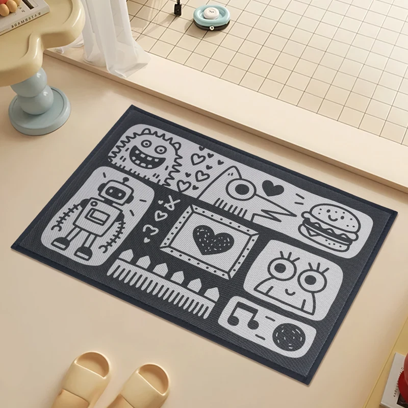 Adorable Capybara-Themen Türmatte für Zuhause