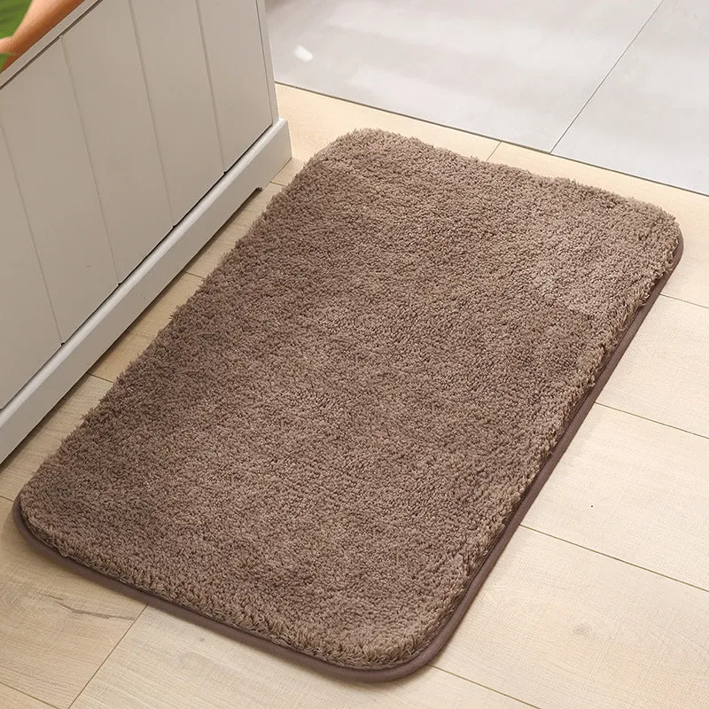 Absorbierender Plüsch-Badevorleger für das Badezimmer