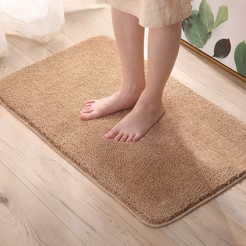 Absorbierender Plüsch-Badevorleger für das Badezimmer