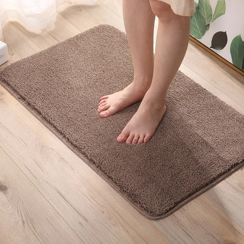 Absorbierender Plüsch-Badevorleger für das Badezimmer