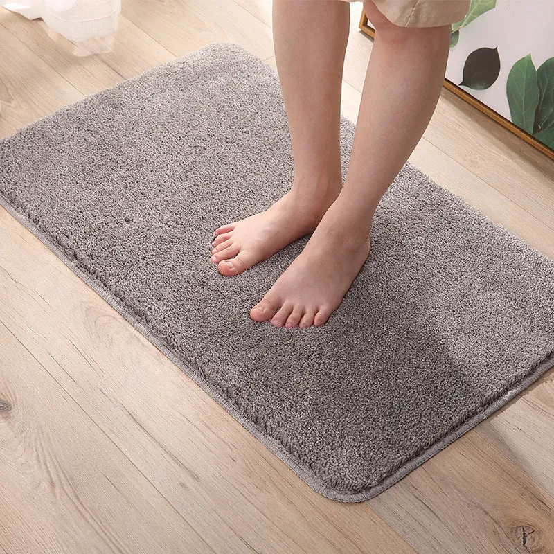 Absorbierender Plüsch-Badevorleger für das Badezimmer