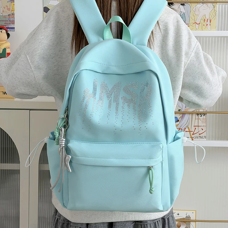 Dekorative mit Strass verziertes Rucksack Karnz