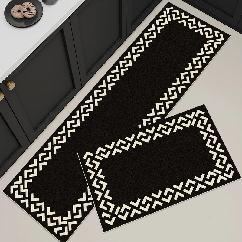 Moderne geometrische Küchenteppichmatte für Zuhause
