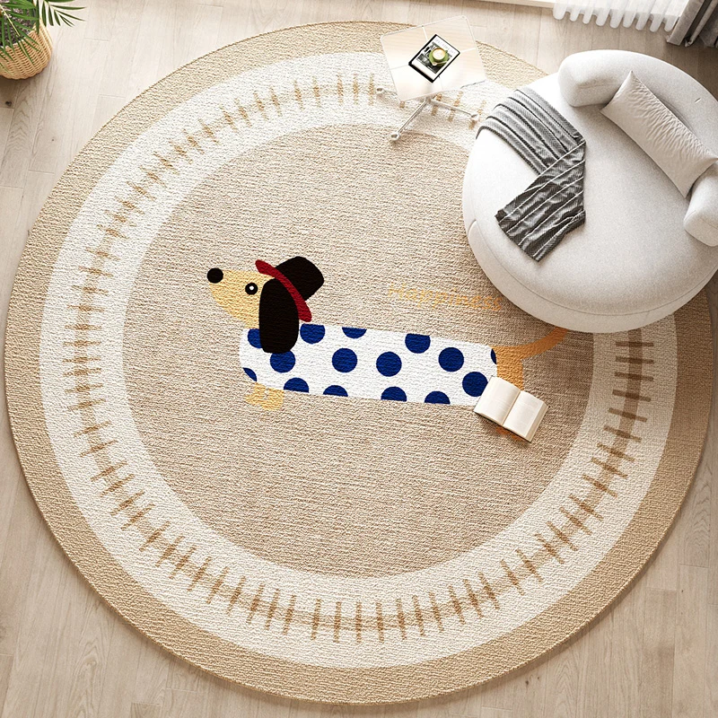 Dekorativer Hunde-Themen-Teppich für die Wohnkultur