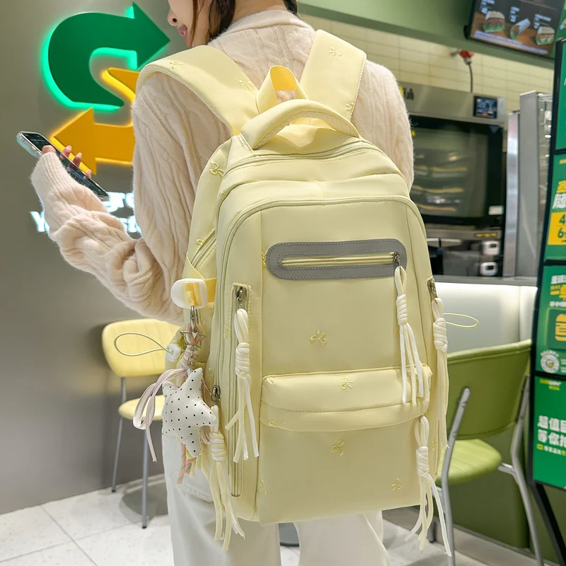 Dekorative Floral Bestickte Rucksack Karnz
